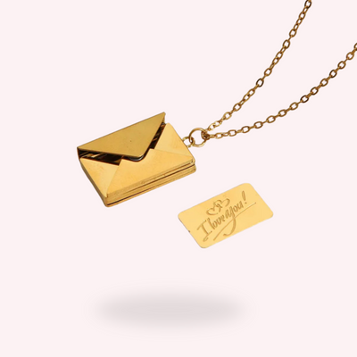 Collana Busta con Lettera  Personalizzata