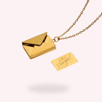 Collana Busta con Lettera  Personalizzata