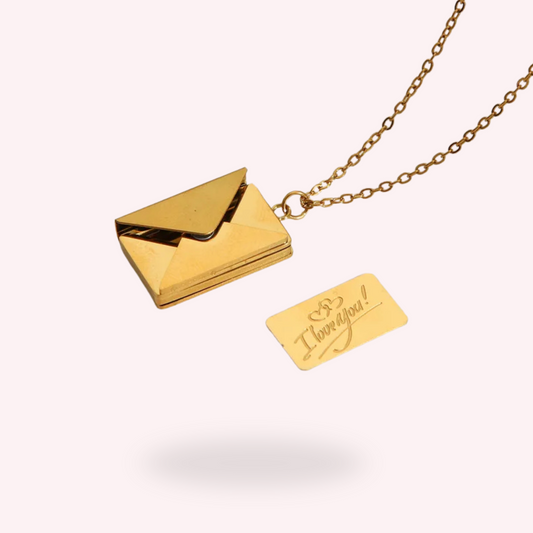 Collana Busta con Lettera  Personalizzata